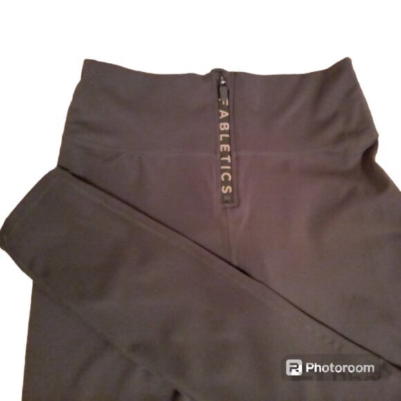 Fabletics Pants - Fabletics zippered olive athletic leggings sz S/M